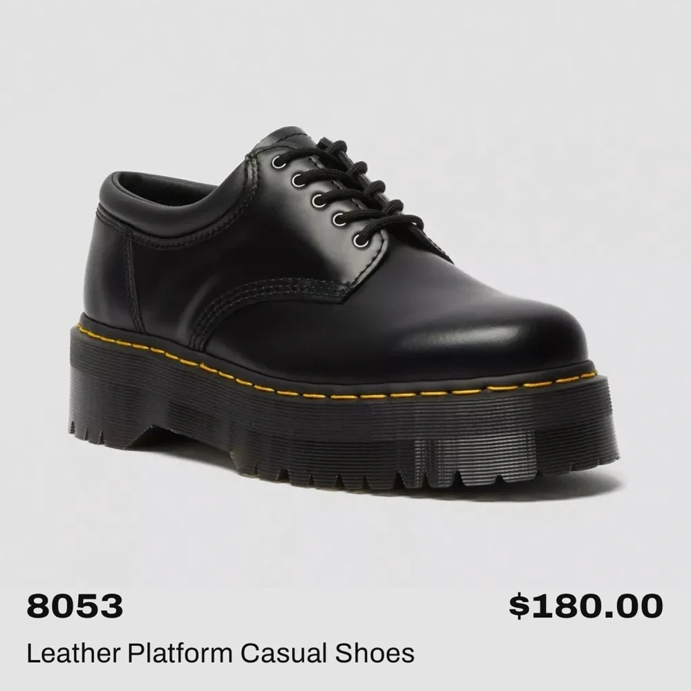 8053 Leather Platform Casual Shoes - Women’s Size 10 (Like New/Rarely Worn) - Picture 2 of 12